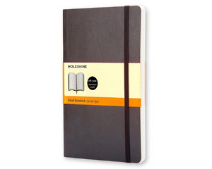 Блокнот Moleskine Classic Soft Large A5 96 листов черный в линейку на сшивке (130x210мм)